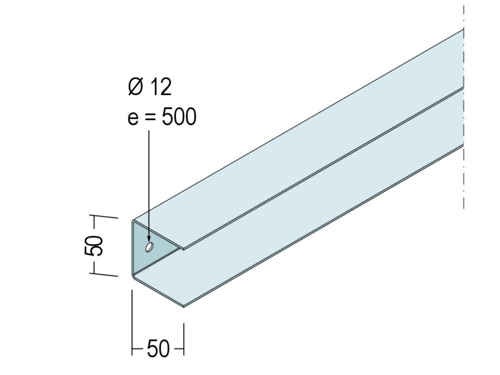 U-Träger-/Wandprofil 4705