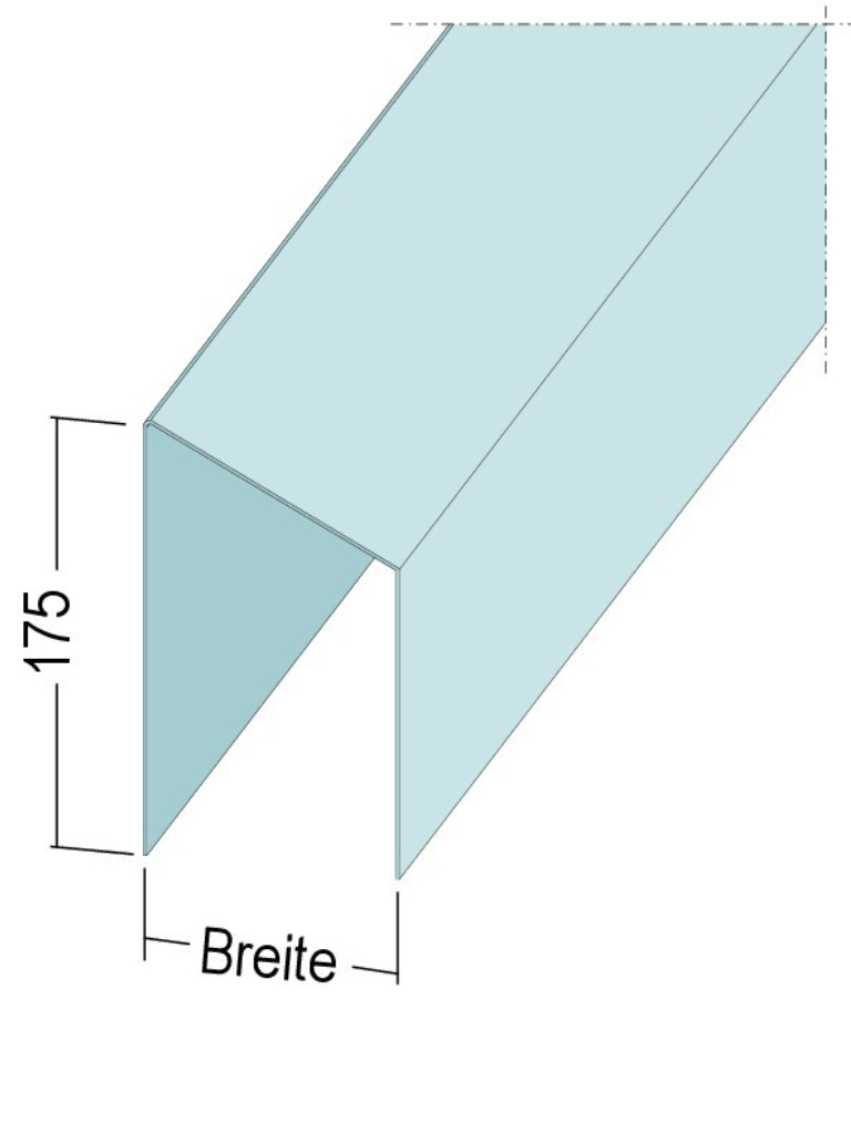 U-Ringankerprofil schräg 4611/4616