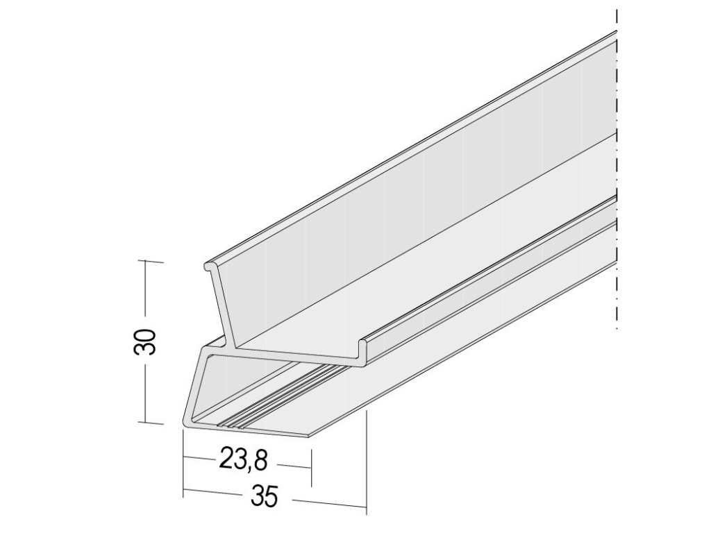 LED Schiene Sunrise weiß 6541