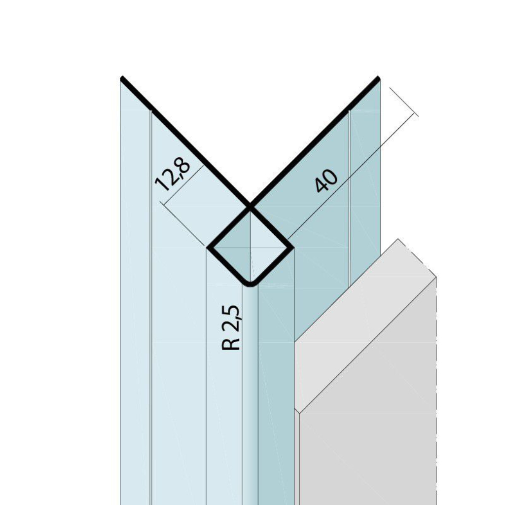 Kantenprofil o.Schnittkantenüberdeckung Alu EV1 09461 EV1