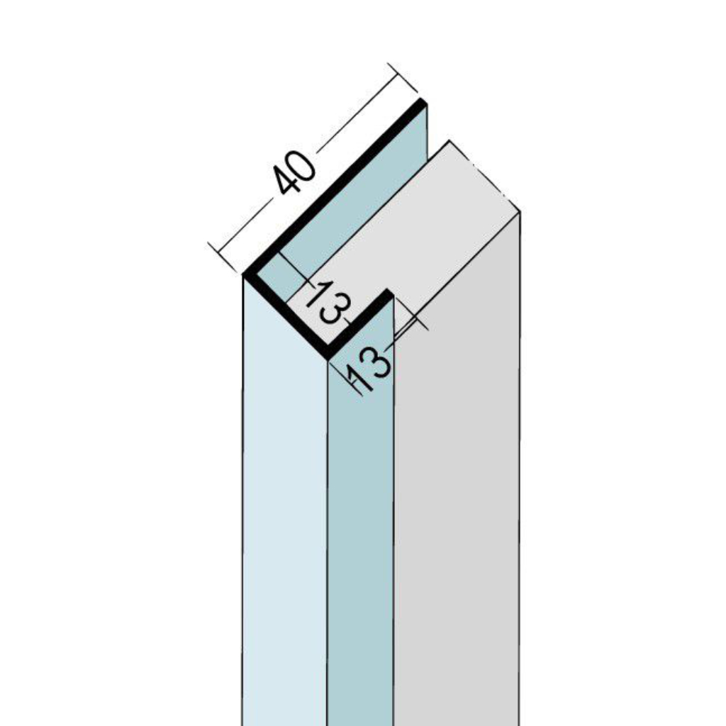 Anschluss- und Einfassprofil U-Profil Alu 9407