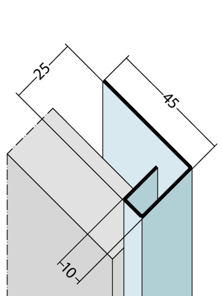 Einfassprofil Alu 9487