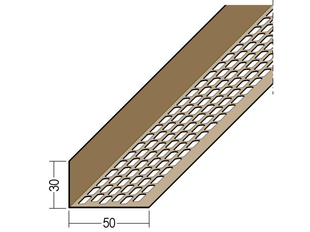 Lüftungswinkel einseitige Ovallochung PVC 03832 250,0 90