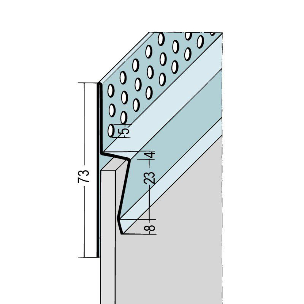 Traufenbelüftungsprofil Alu 9056