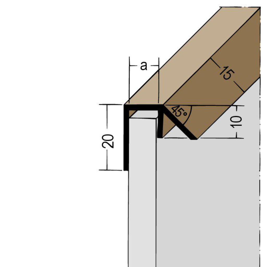 Regenabweisprofil PVC 3588/3589