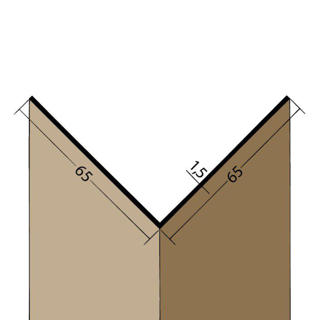 Winkelprofil PVC 03540 250,0 90