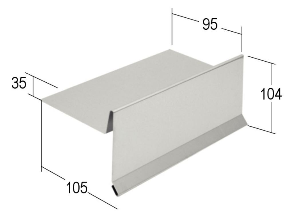 Ortblech ohne Wasserfalz 86414