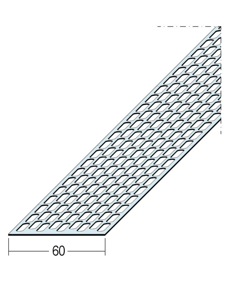 Lüftungsstreifen Ovallochung Alu 9626