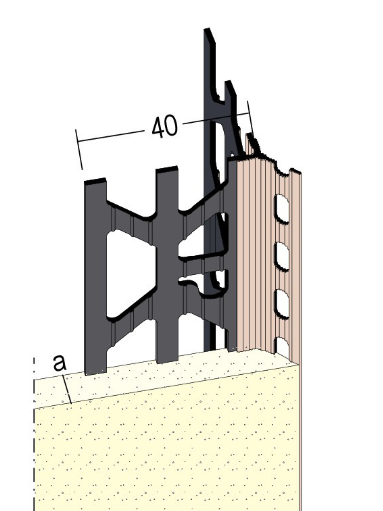 Kantenprofil Ypsilon für den Innen- und Außenputz