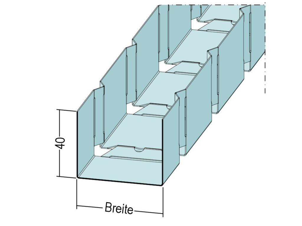 U-Wandprofil biegbar 5553/5555/5556
