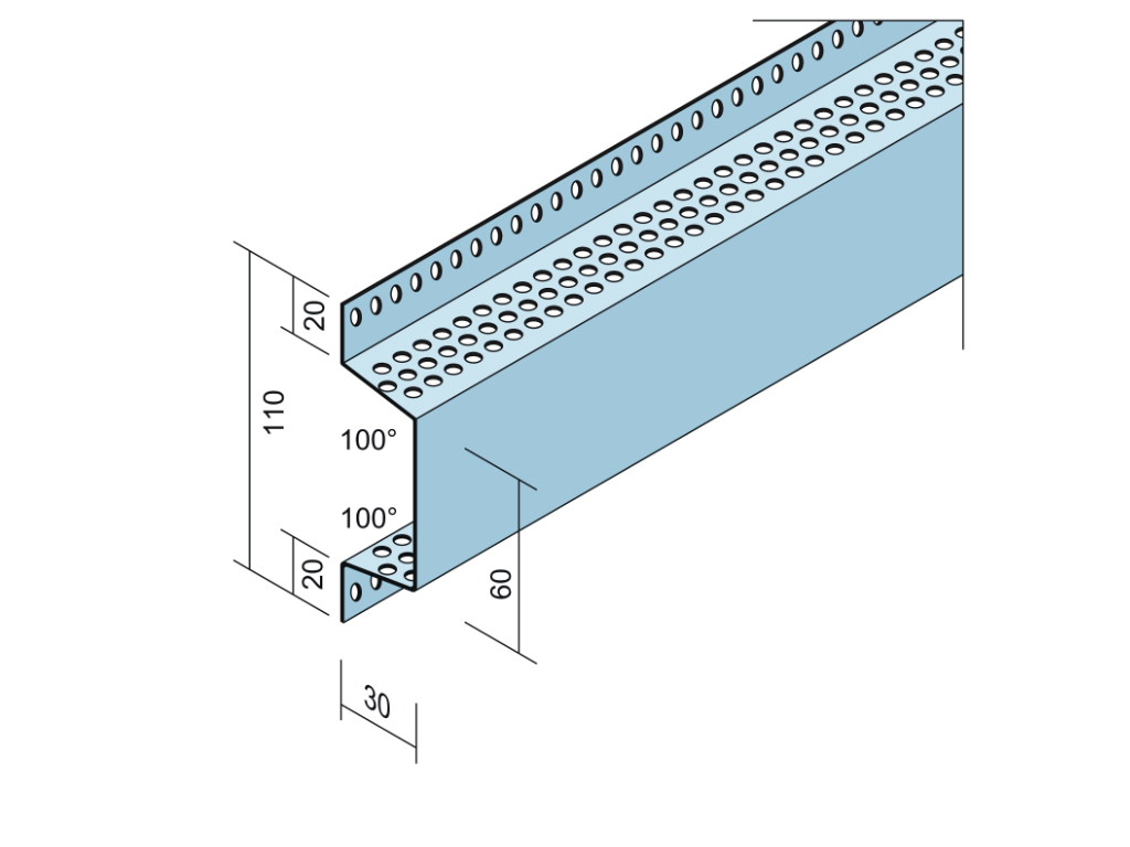 Omega-Lüftungsprofil Alu