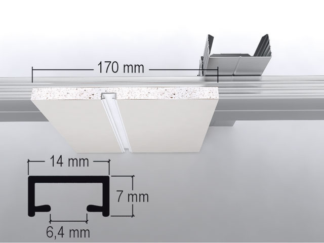 Vorhangelement GKF 12,5 mm einläufig