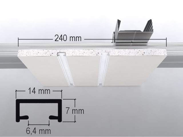 Vorhangelement GKF 12,5 mm doppelläufig