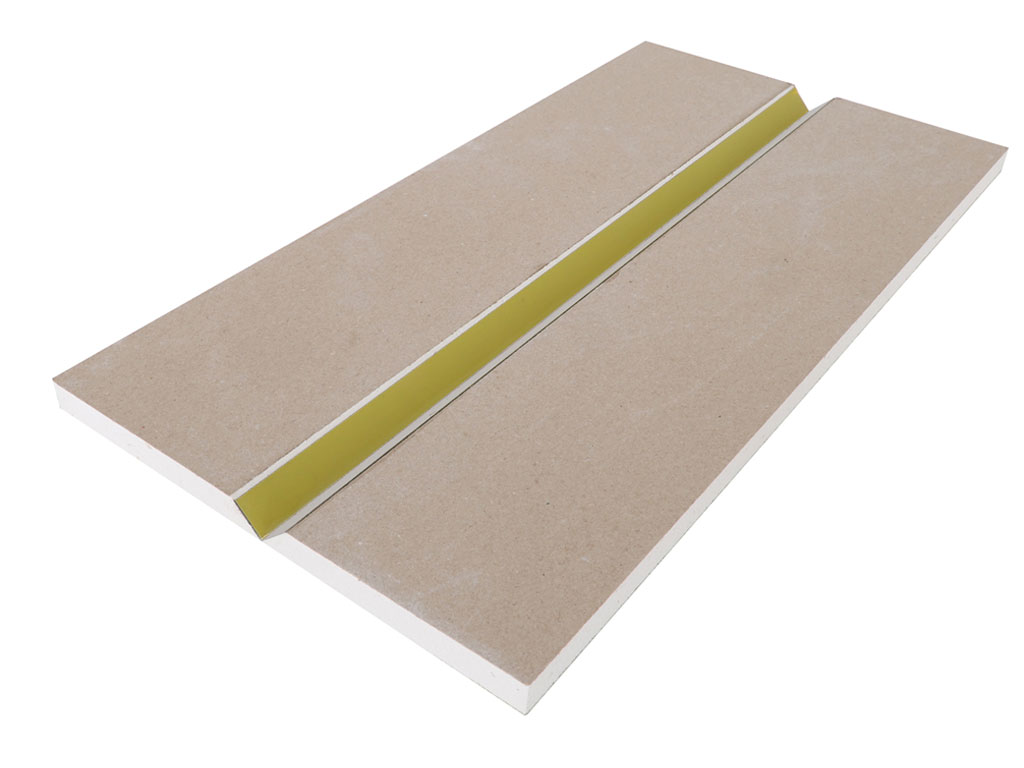 L-Winkel GKB 12,5 mm flach mit Klebefuge