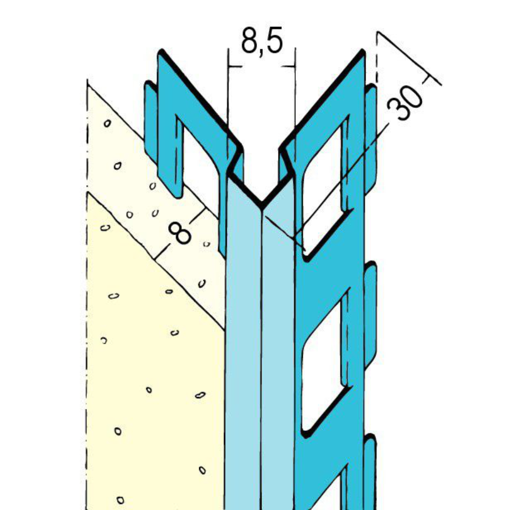 Kantenprofil für den Innenputz 1017