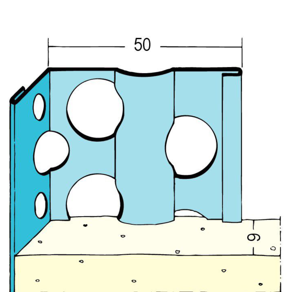 Kantenprofil für den Innenputz 01051 250,0
