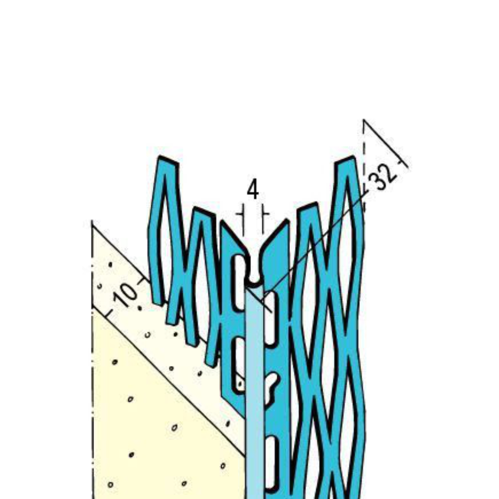 Kantenprofil für den Innen- und Außenputz 1047 Z