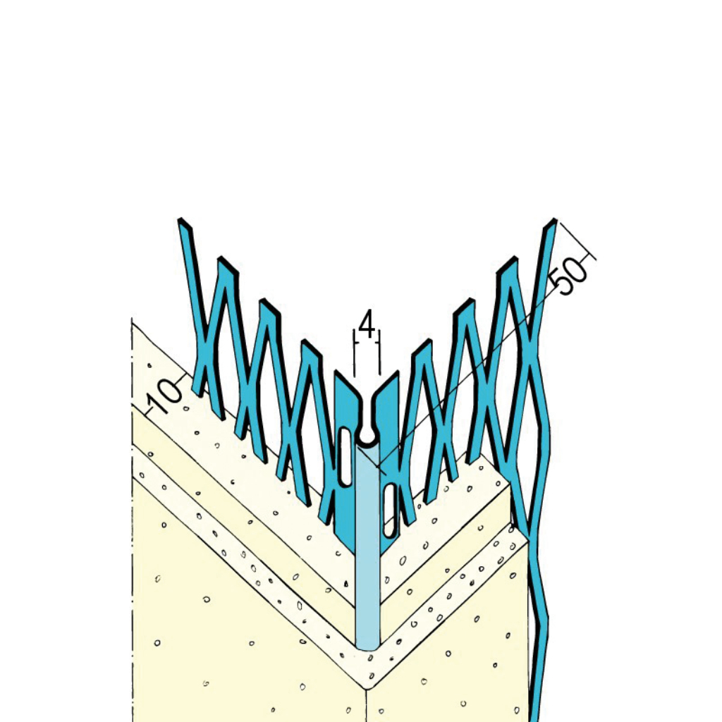 Kantenprofil für den Innen- und Außenputz 1085 Z