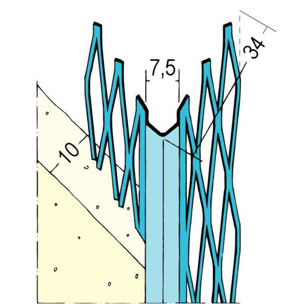 Kantenprofil für den Innenputz 1007 Z