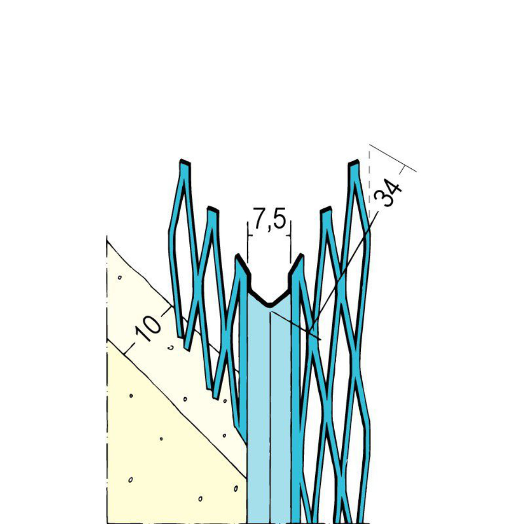 Kantenprofil für den Innenputz 01007 150,0