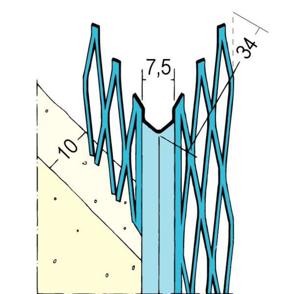Kantenprofil für den Innenputz 10077 150,0