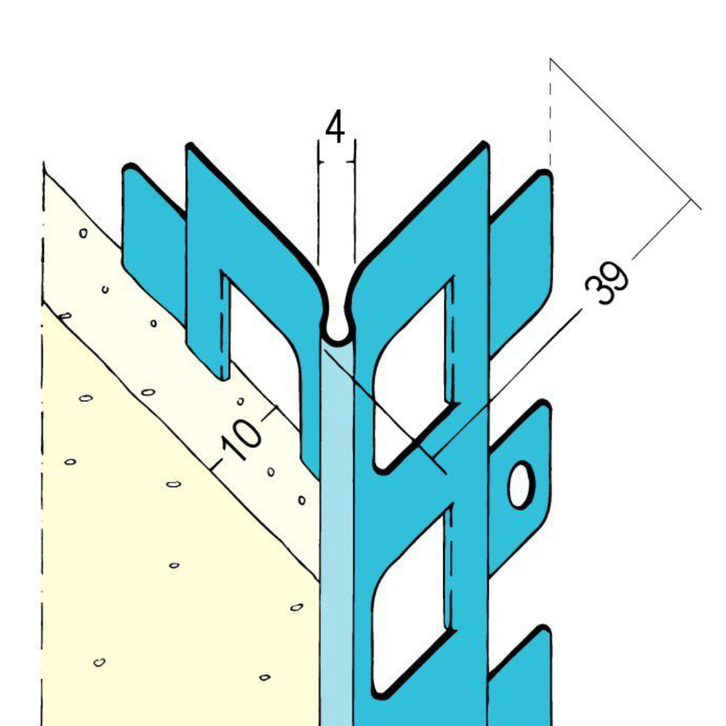 Kantenprofil für den Innenputz 1022
