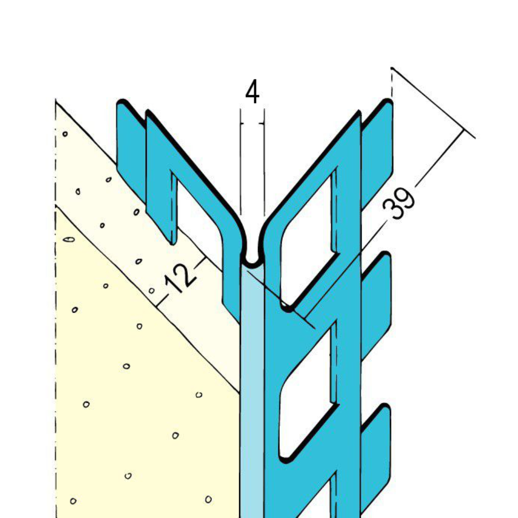 Kantenprofil für den Innen- und Außenputz 01012 225,0 Z