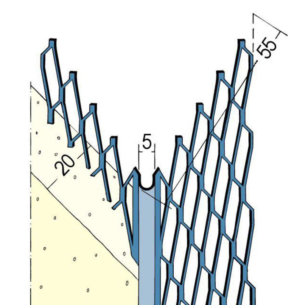 Kantenprofil für den Innen- und Außenputz 7483