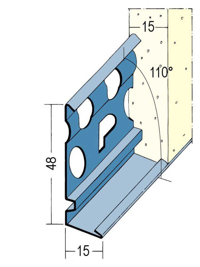 Sockelprofil für den Innen- und Außenputz 2229