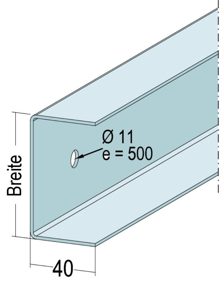 U-Anschlussprofil 05514 400,0