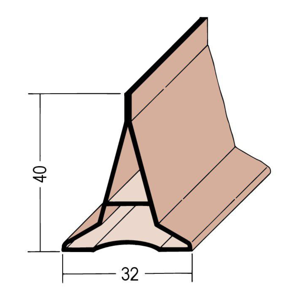 Scheinfugenprofil Estrich PVC 3906