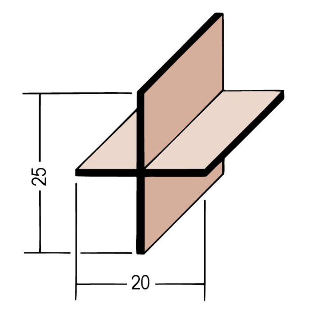 Scheinfugenprofil Estrich PVC 03914 250,0