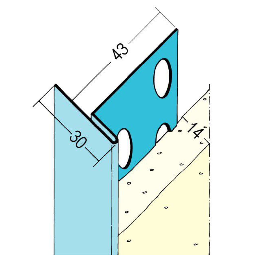 An- und Abschlussprofil für den Innenputz 1321