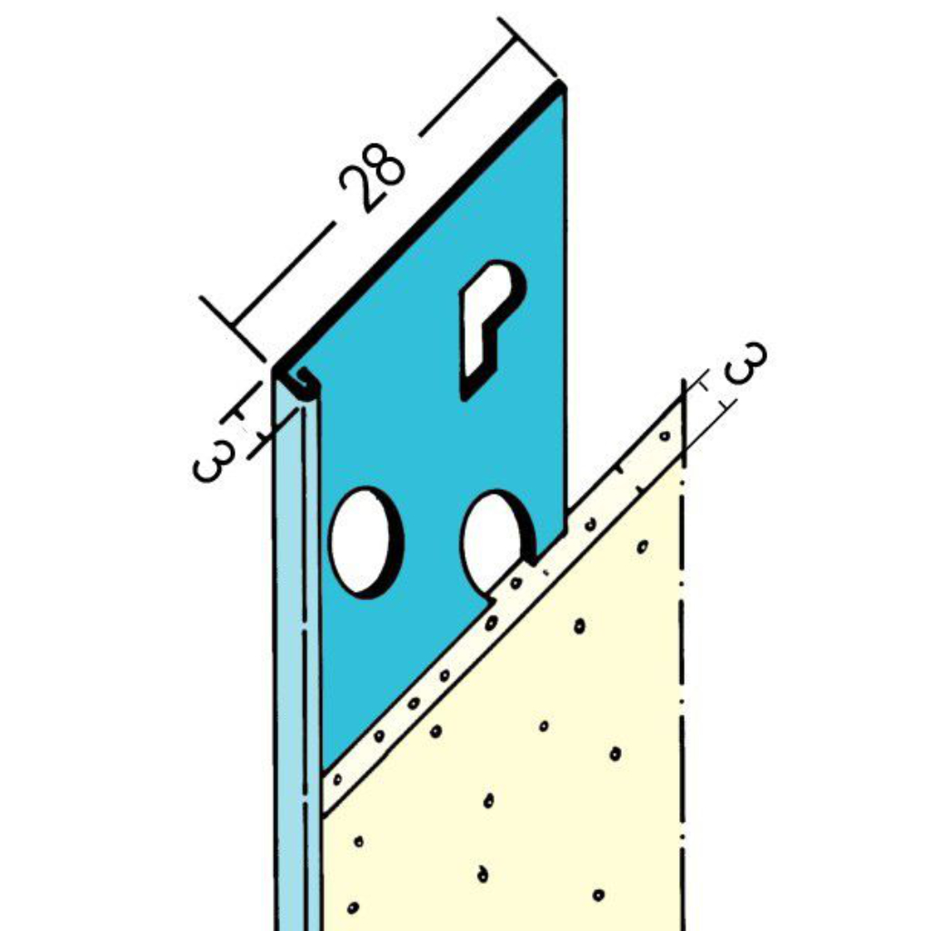 Abschlussprofil für den Innenputz 1236