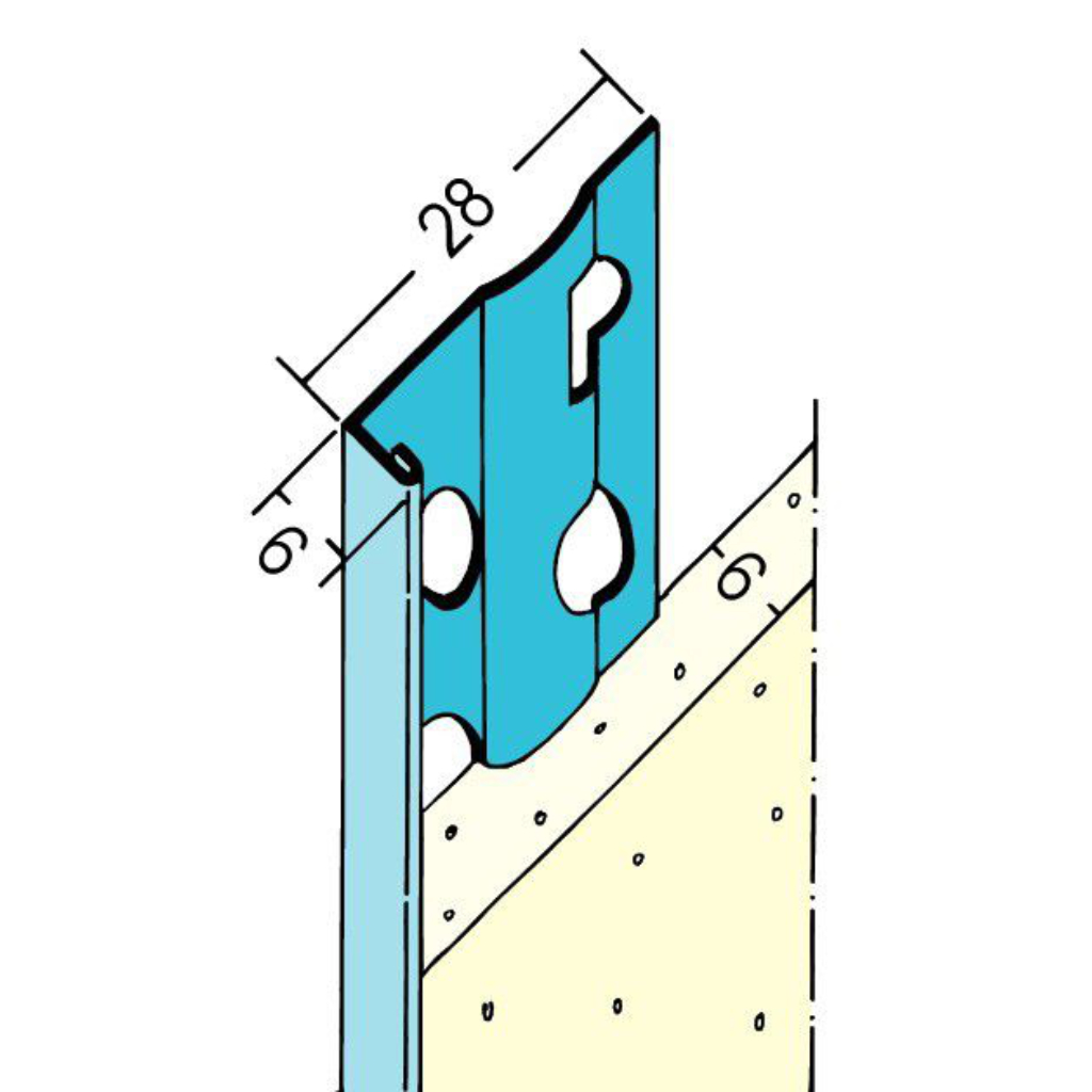 Abschlussprofil für den Innenputz 01216 250,0 NEU