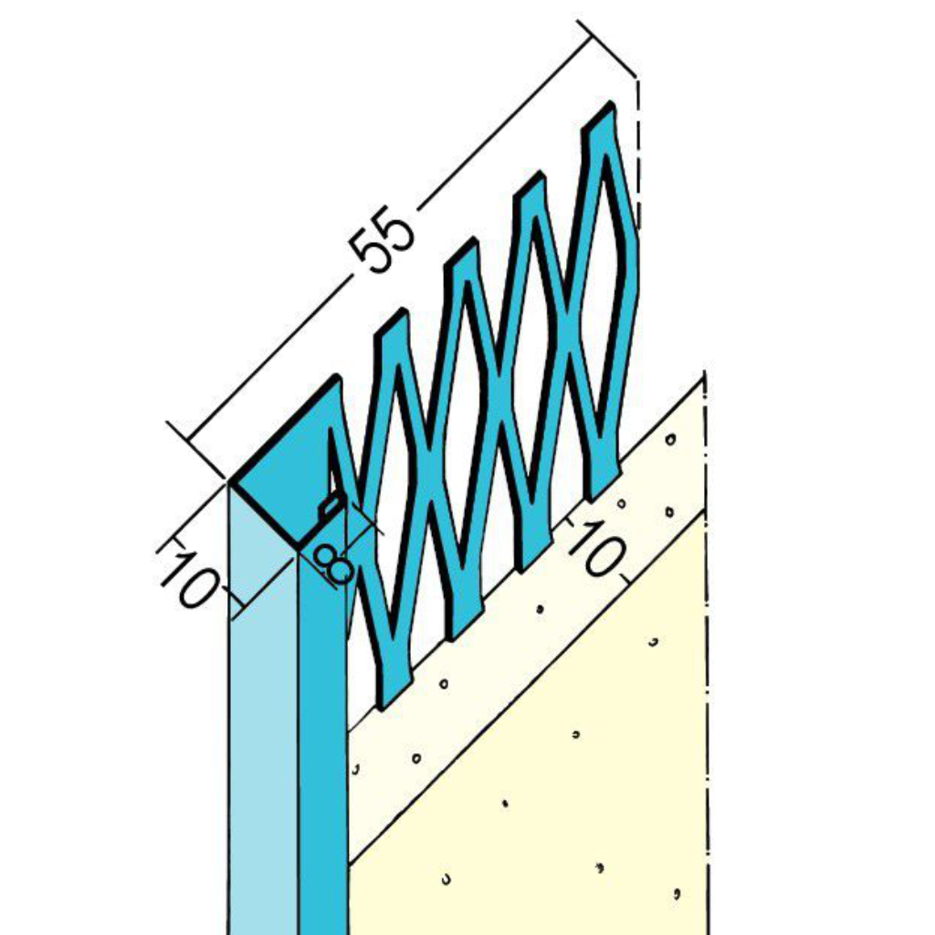 Abschlussprofil für den Innenputz 1235