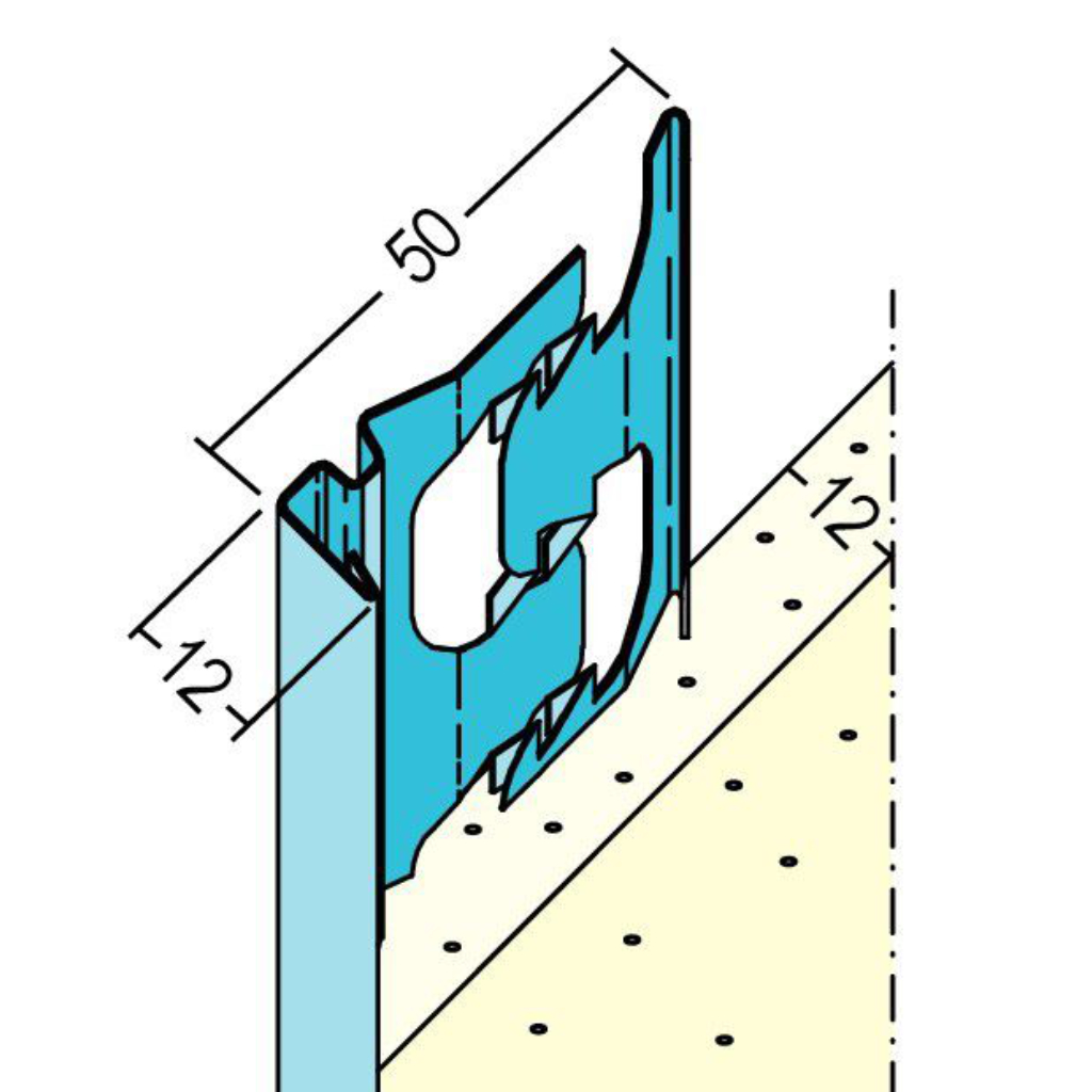 Abschlussprofil für den Innenputz 1218