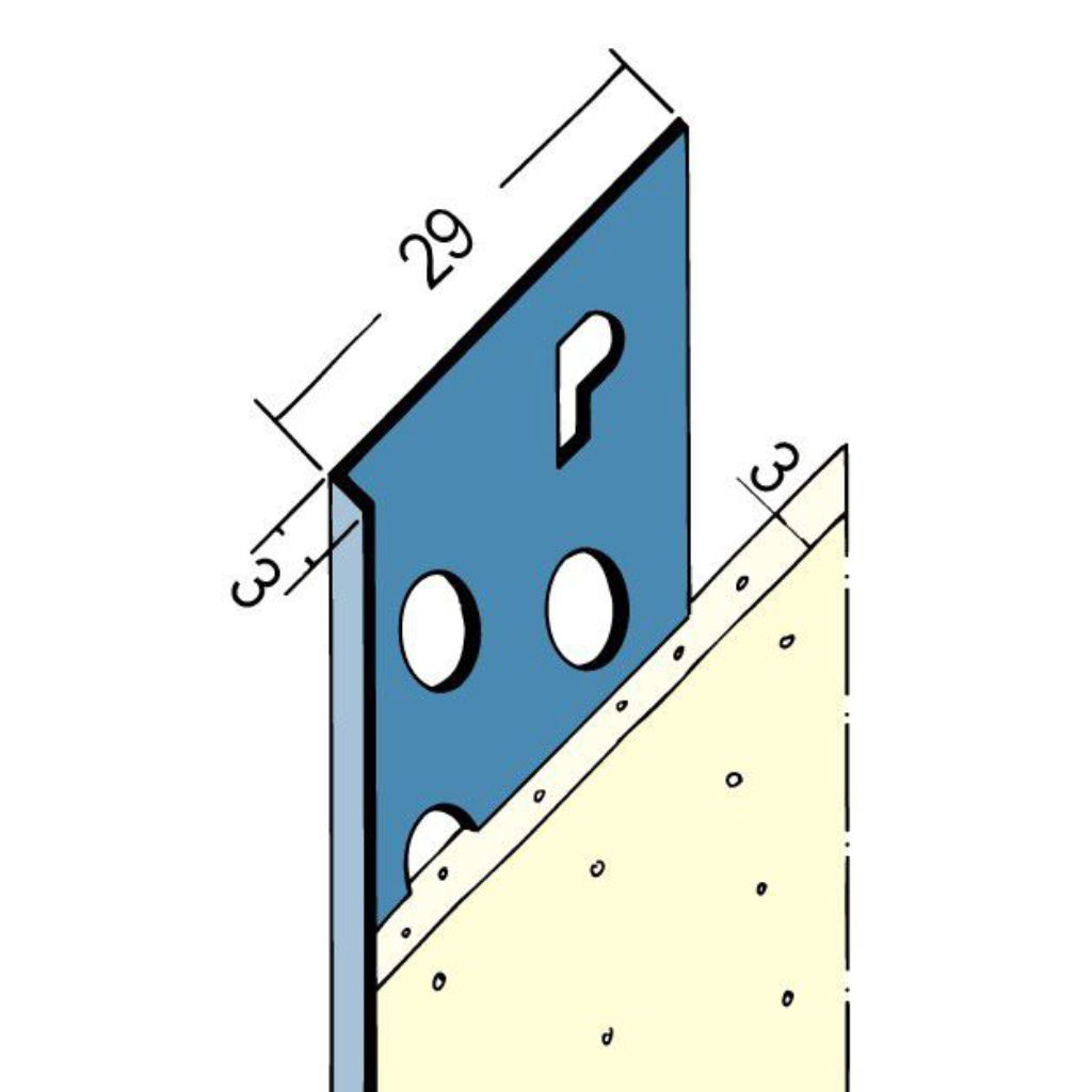 Abschlussprofil für den Innen- und Außenputz 2136