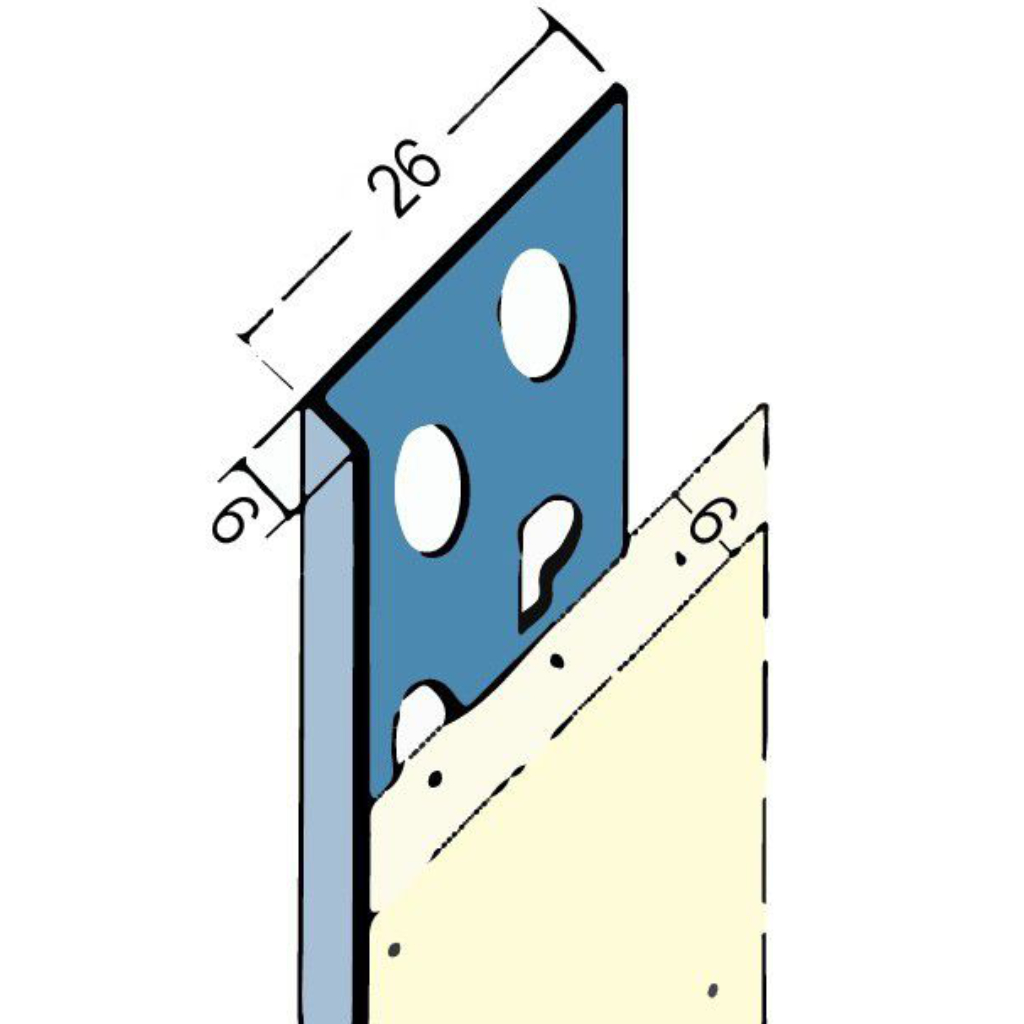 Abschlussprofil für den Innen- und Außenputz 2135