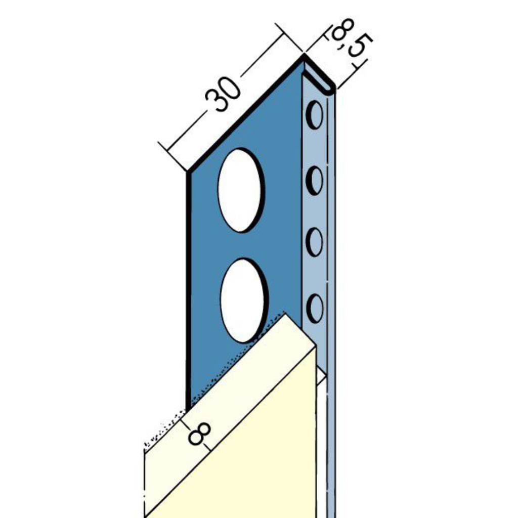 Abschlussprofil für den Innen- und Außenputz 2178