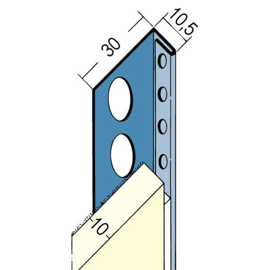 Abschlussprofil für den Innen- und Außenputz 2180