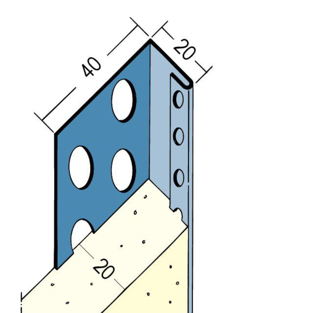 Dehnungsfugen-/ Überhangprofil für den Innen- und Außenputz 2299