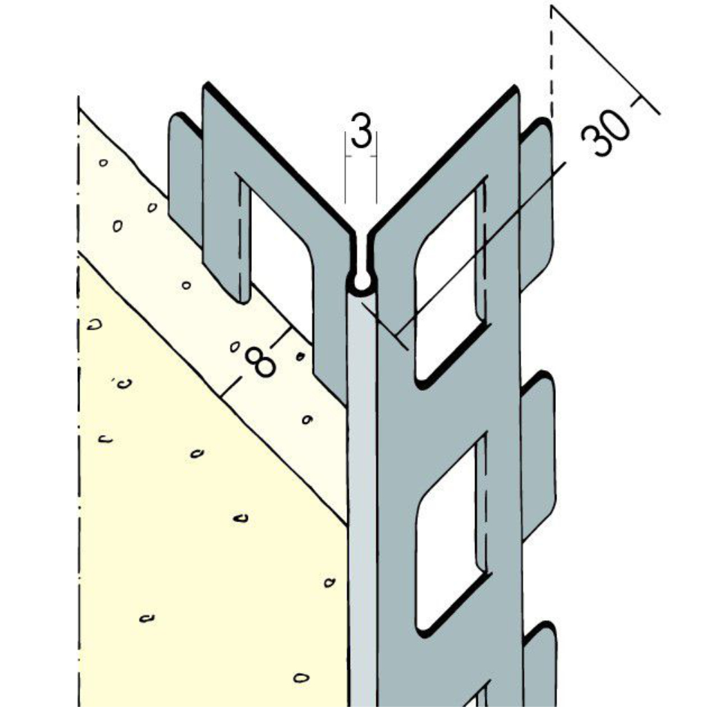 Kantenprofil für den Innen- und Außenputz 9100