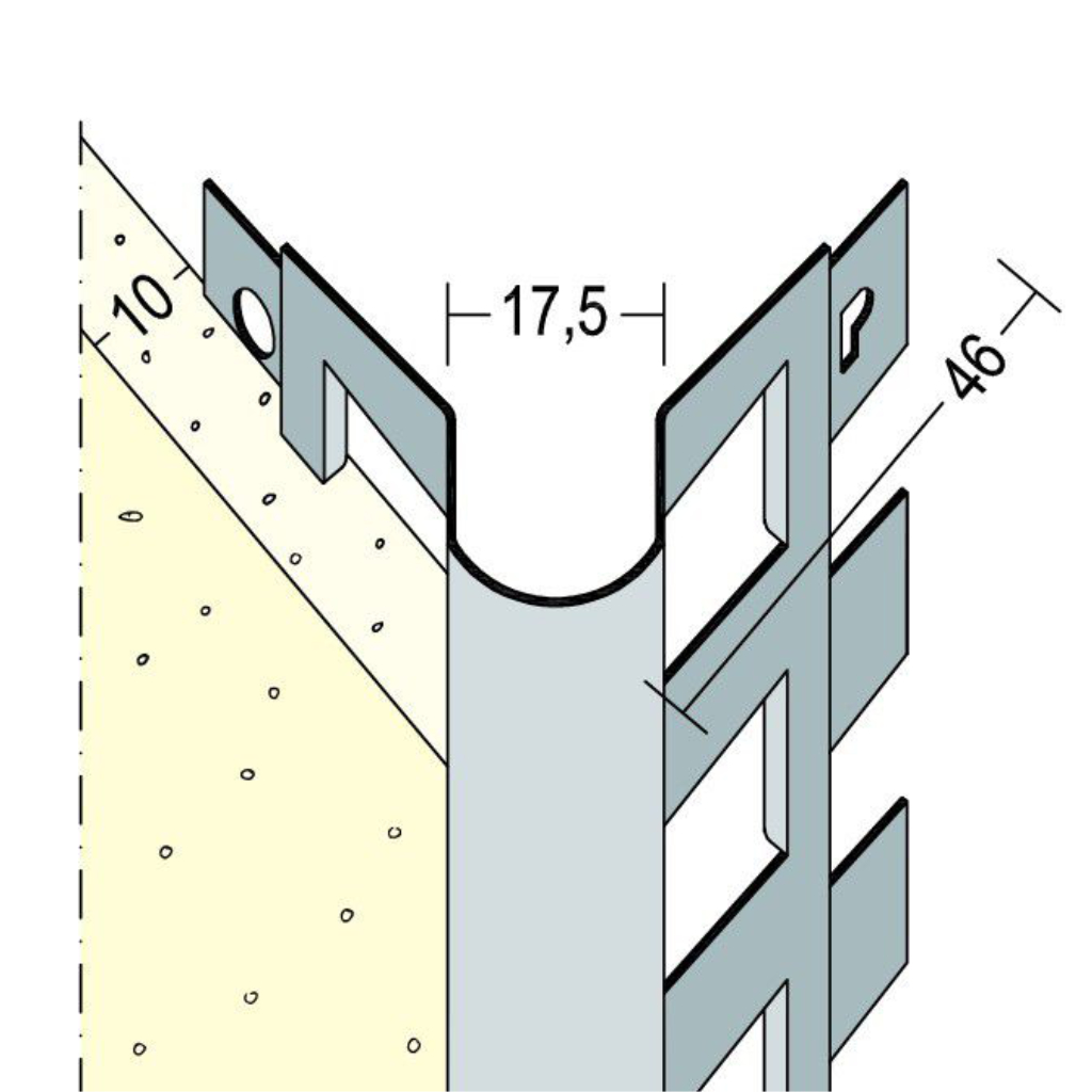Kantenprofil für den Innen- und Außenputz 9571