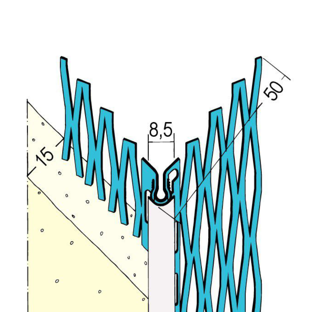 Kantenprofil für den Außenputz 1028