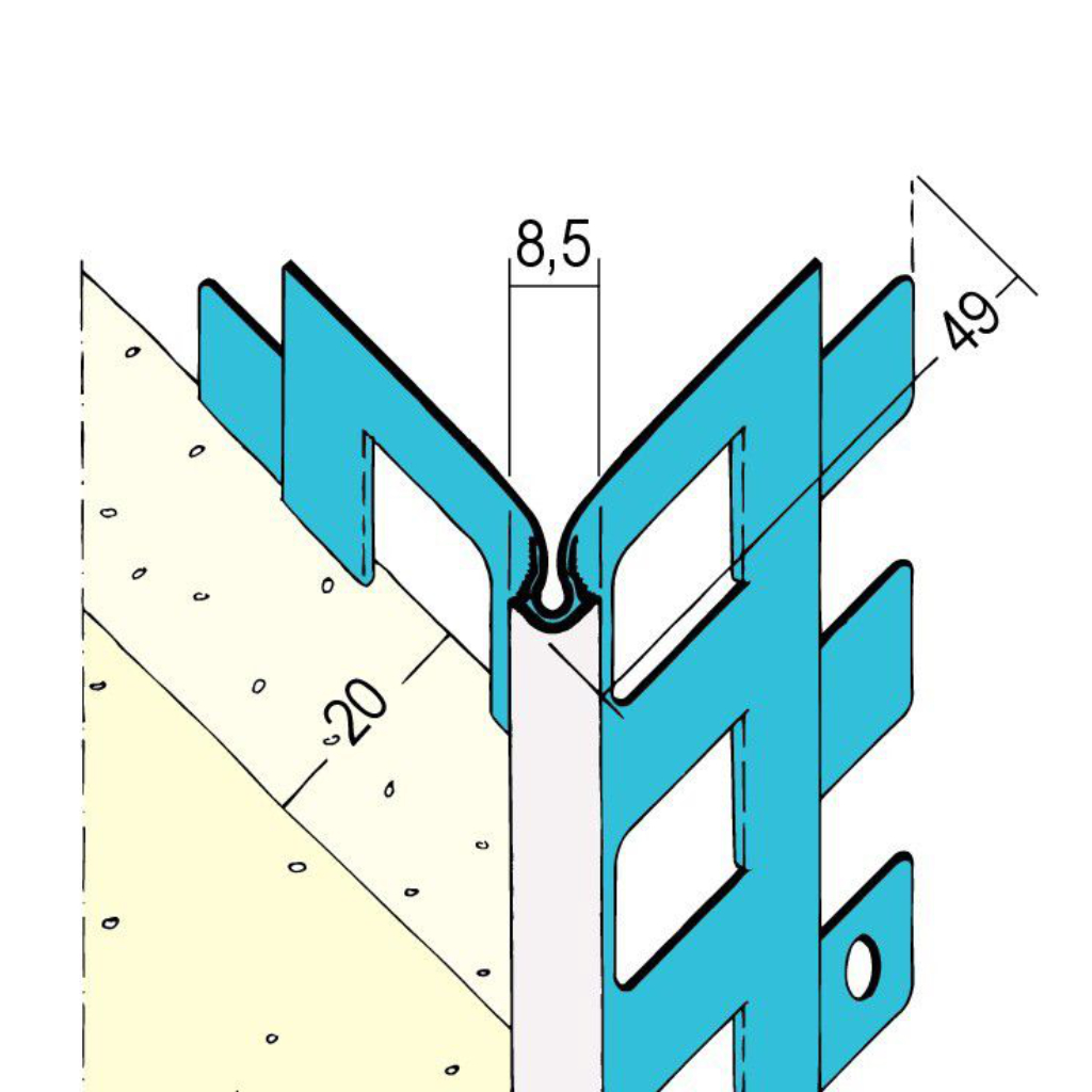 Kantenprofil für den Außenputz 1014