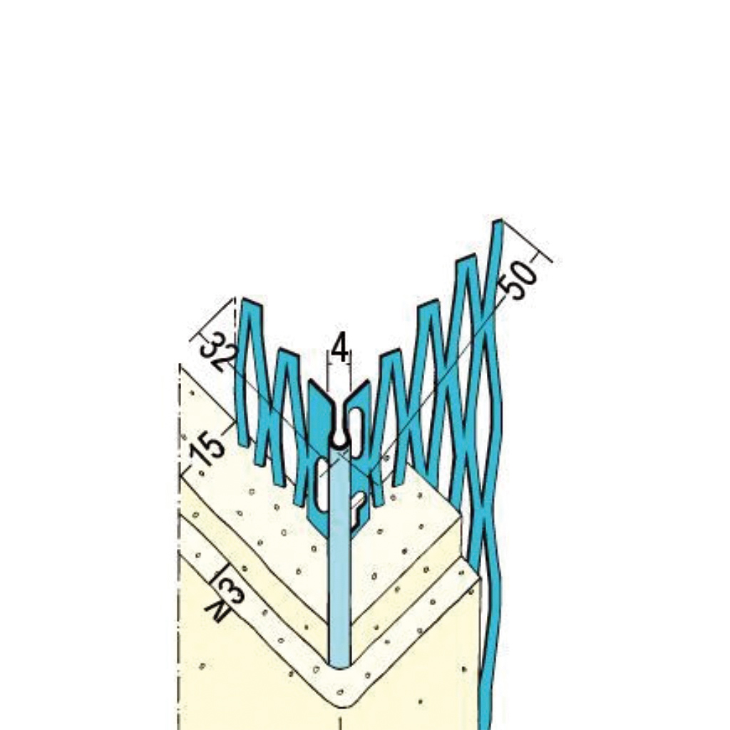 Kantenprofil für den Innen- und Außenputz 1039 Z