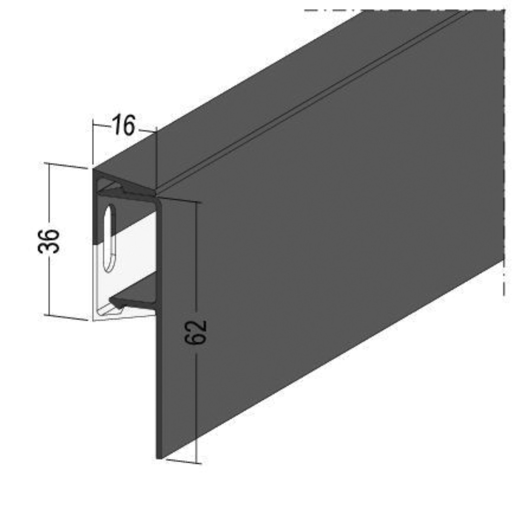 Noppenbahnprofil Universal - Set anthrazit 90535