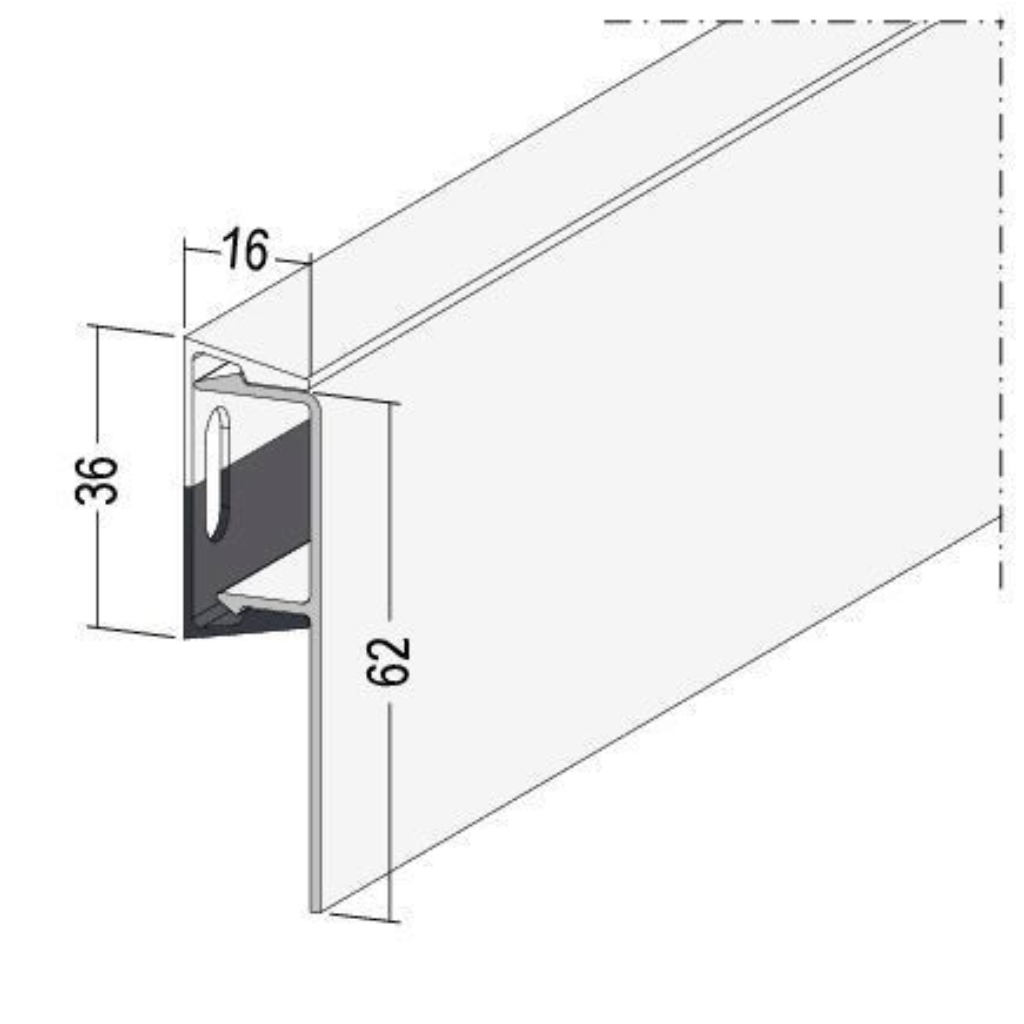 Noppenbahnprofil Universal - Set weiß 90531