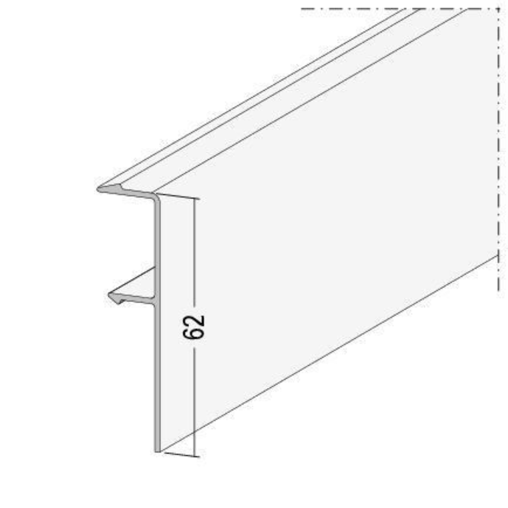 Noppenbahnprofil Universal - Abdeckprofil 37527